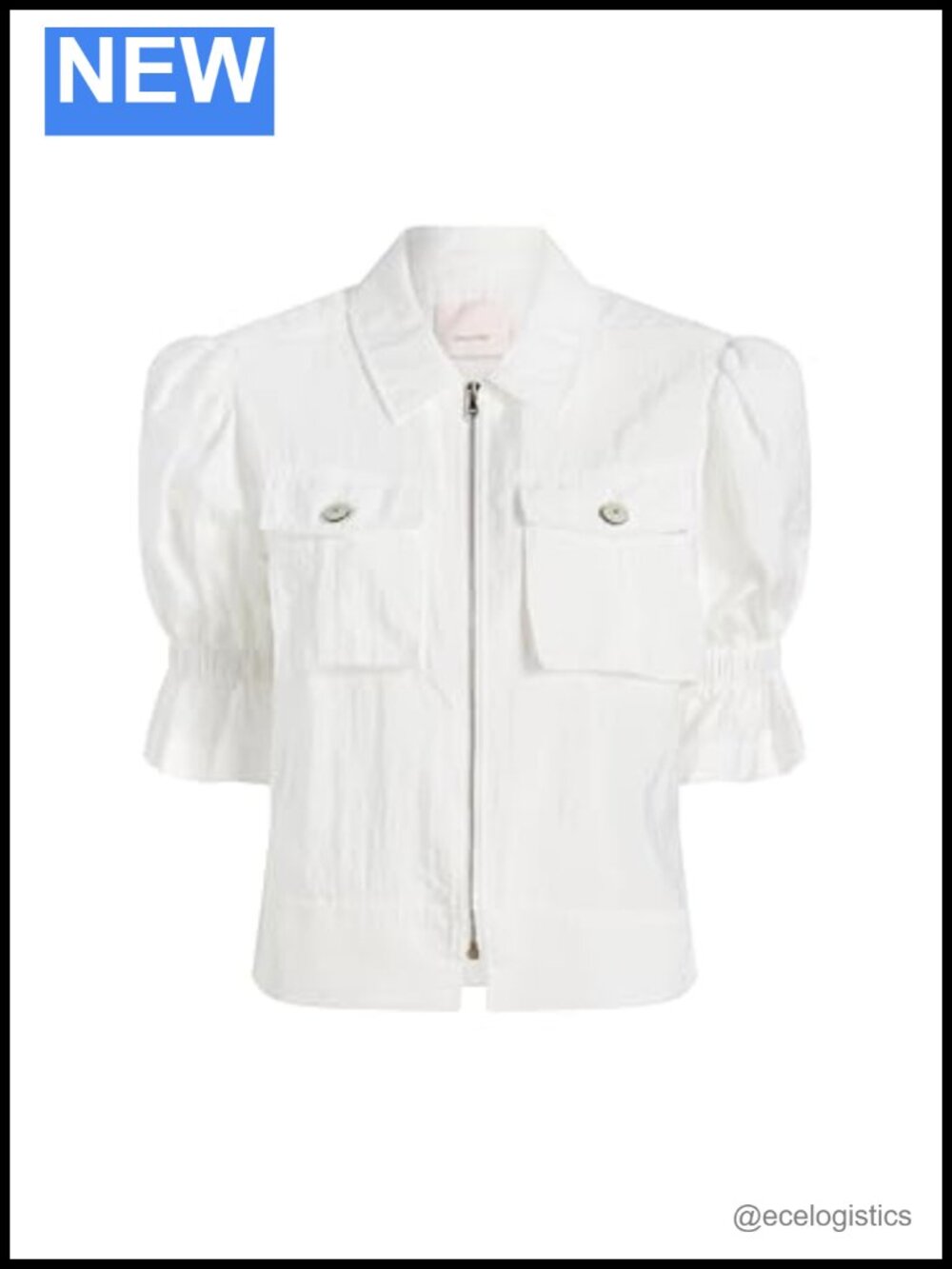Women's Holly Parachute Jacket, 100% Polyamide, Two-Way Zip, Puff Sleeves